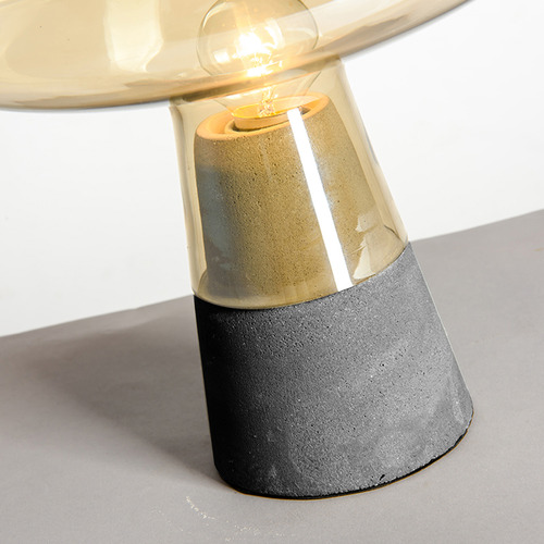 Concrete and online gold table lamp